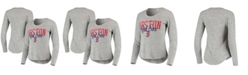 Concepts Sport Women's Heathered Gray Boston Red Sox Tri-Blend Long Sleeve T-shirt